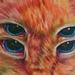 Tattoos - $ eyed cat - 93858